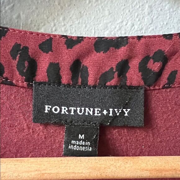 Fortune + Ivy Helina Leopard print top - Picture 2 of 4